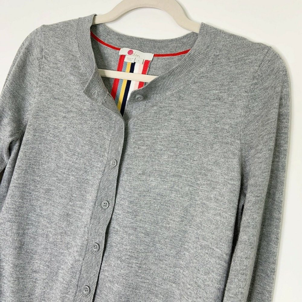 Boden Rainbow Stripe Cardigan Sweater Size Small - Picture 7 of 12